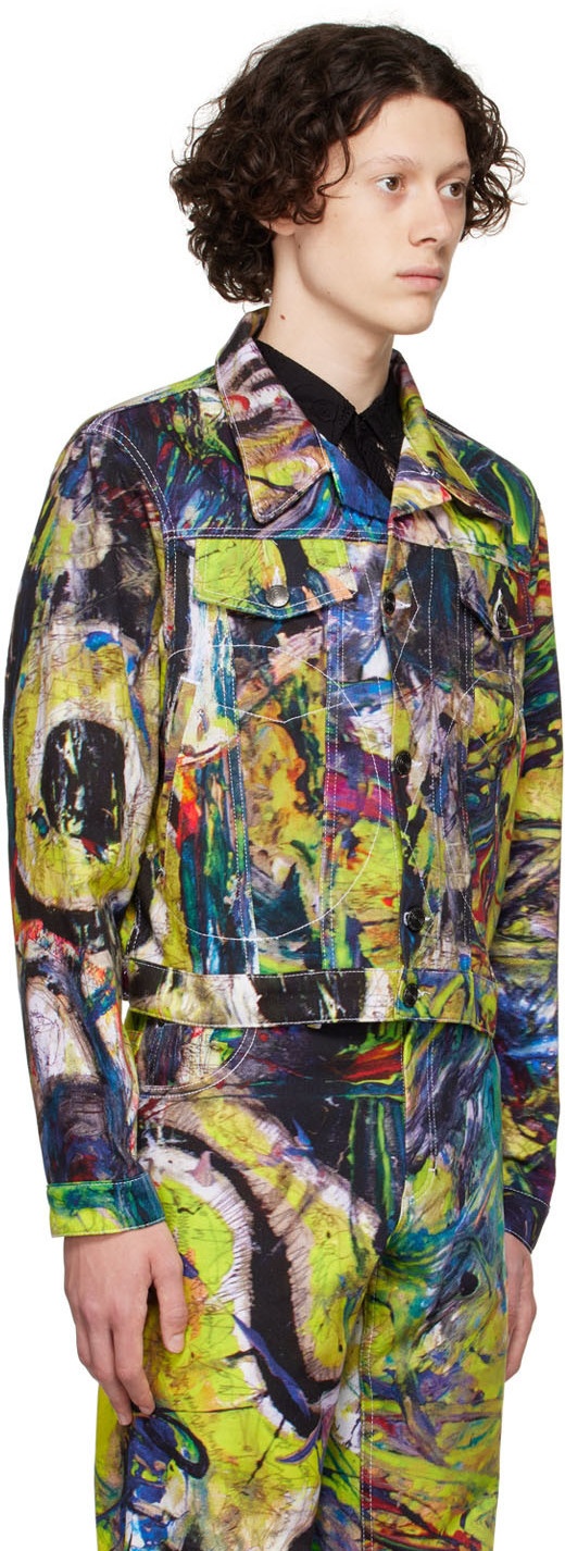 Charles Jeffrey Loverboy Multicolor Denim Jacket
