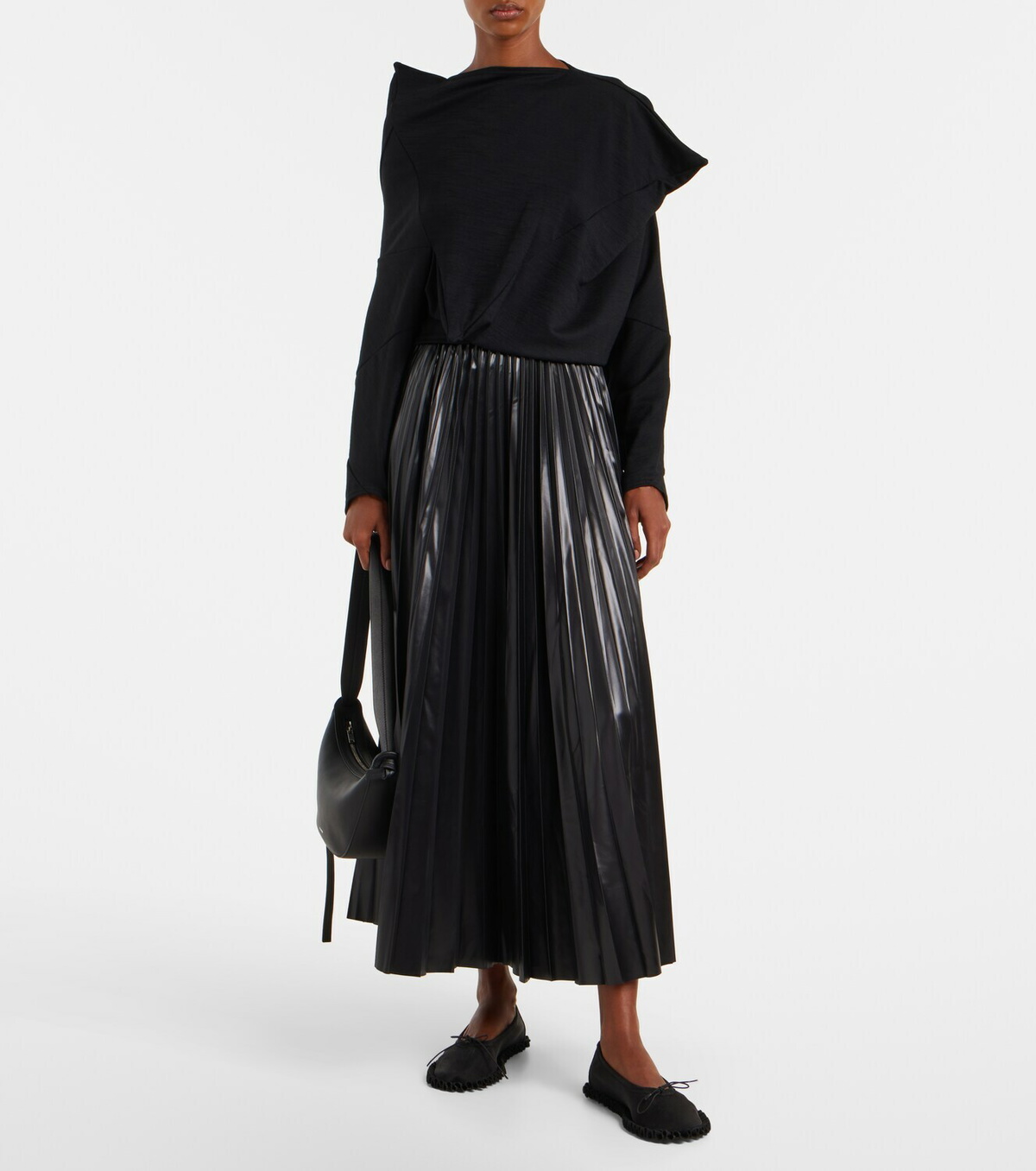 Junya Watanabe Wool-blend crop top