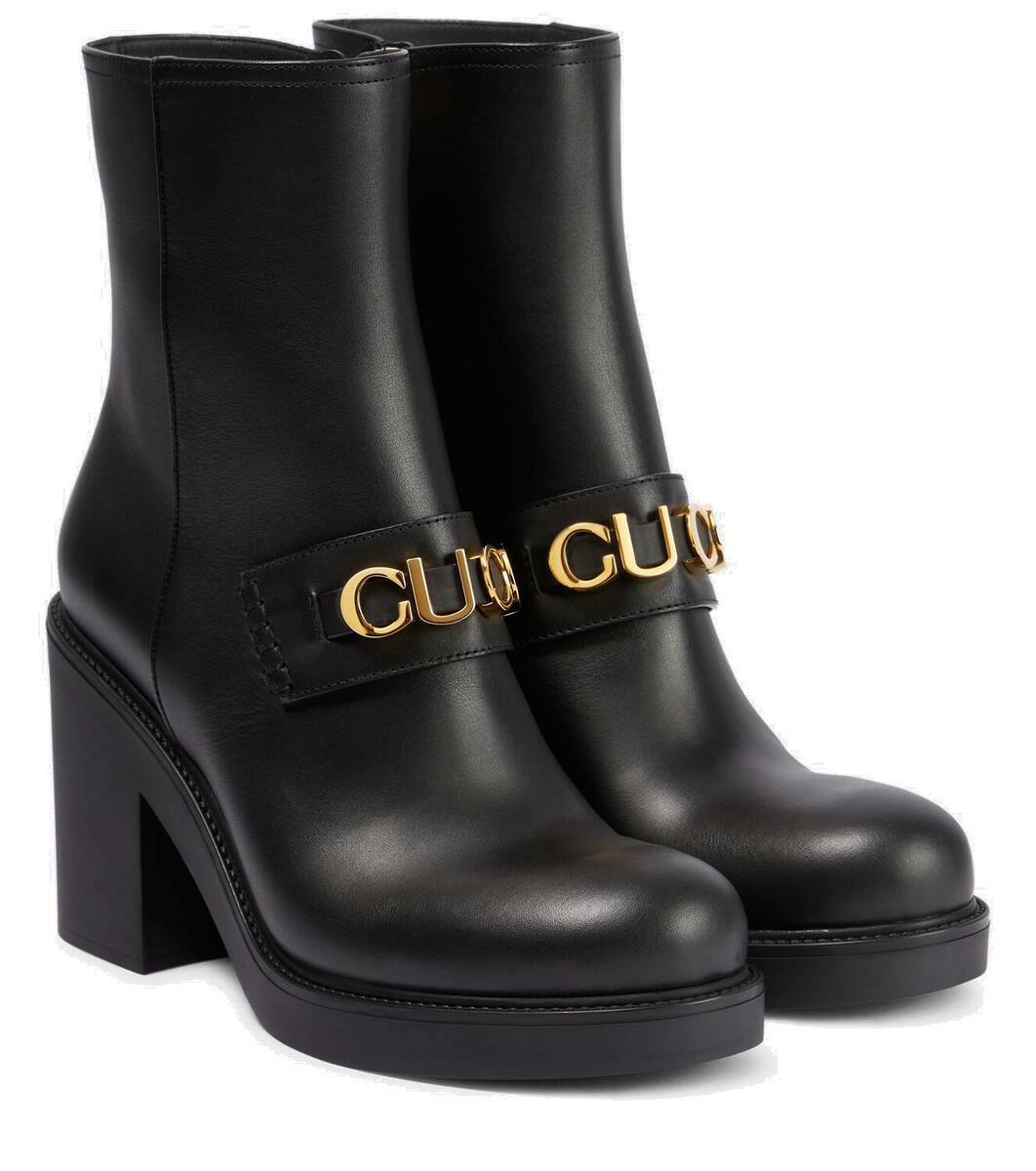 【関税込み】gucci 'Gucci Signoria' ankle boots Gucci Signature Ankle Boots – Overstock