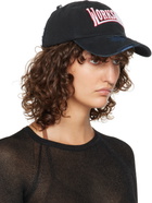 032c Black & Navy Victor Distressed Cap