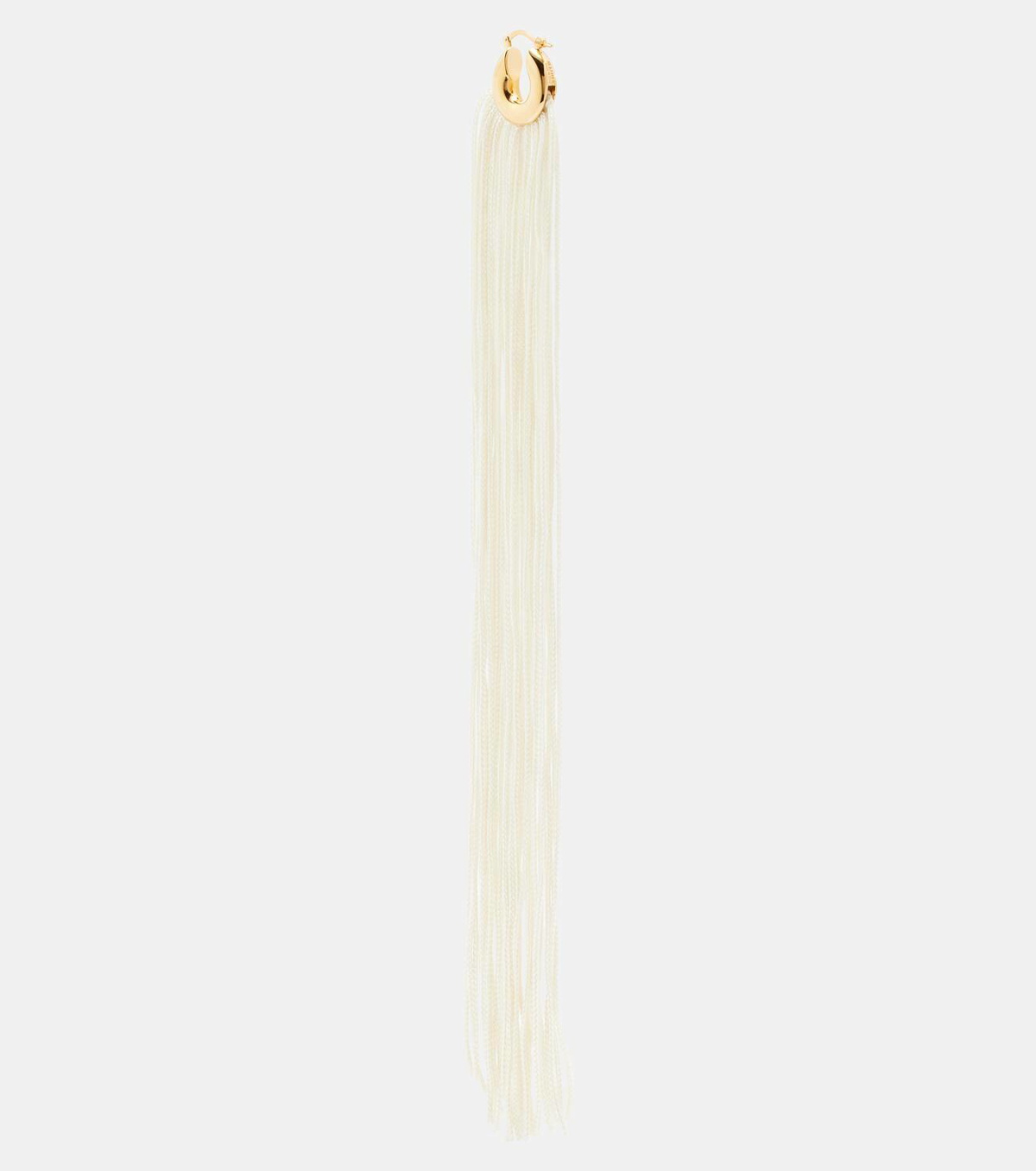 Jil Sander Fringed hoop earrings