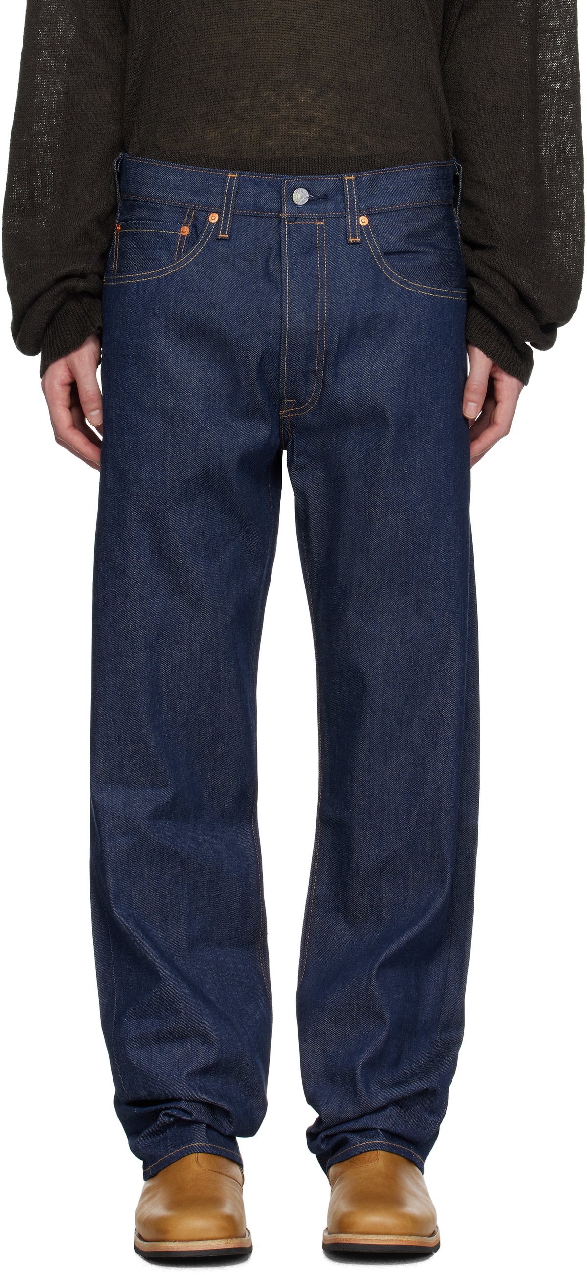 Levi's Navy 501 Original Fit Jeans