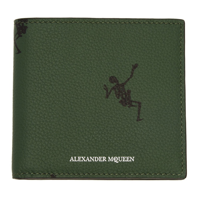 Photo: Alexander McQueen Green Dancing Skeleton Wallet