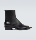Alexander McQueen Punk leather ankle boots
