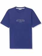 Norse Projects - Johannes Logo-Print Cotton-Jersey T-Shirt - Blue