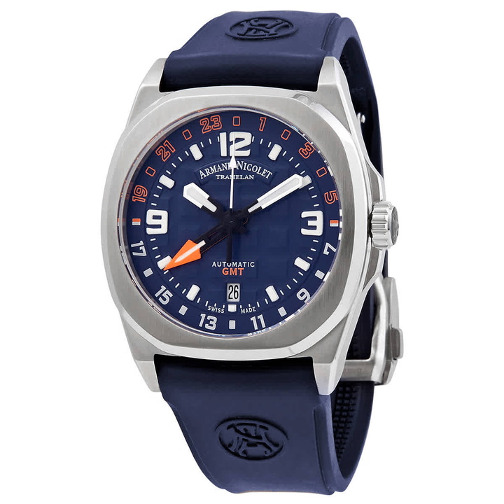 Photo: Armand Nicolet JH9 Automatic Blue Dial Mens Watch A663HAA-BO-GG4710U