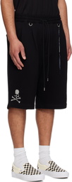 mastermind JAPAN Black Glass Beads Shorts