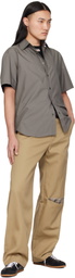 Commission Gray Banker Short Sleeve Shirt