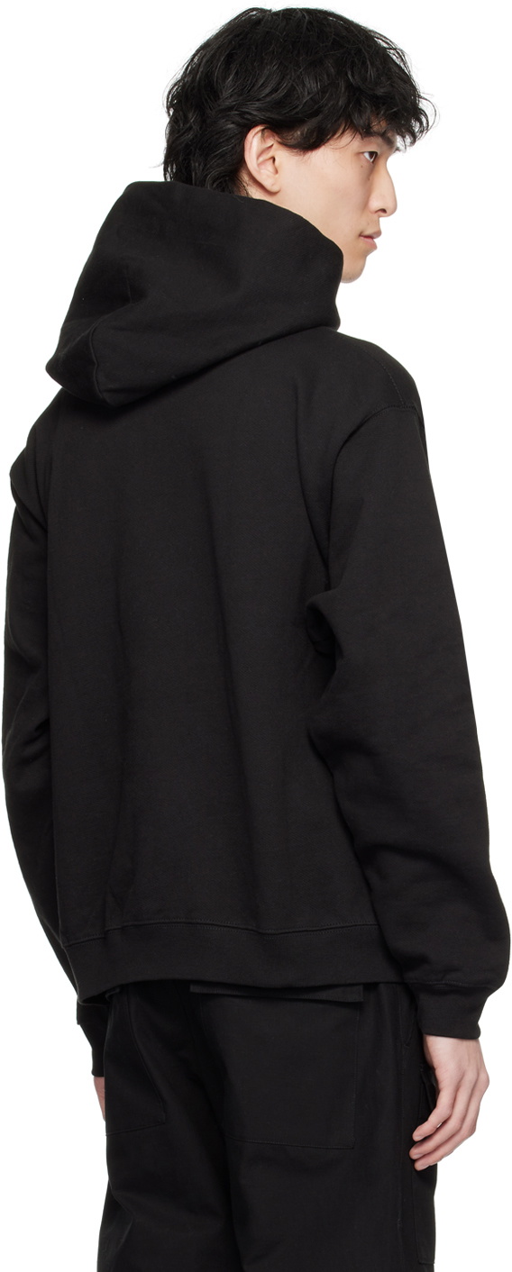 VIVENDII Black Printed Hoodie