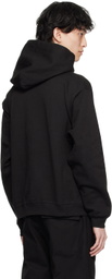 VIVENDII Black Printed Hoodie