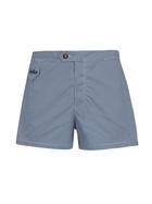 MC2 Saint Barth Man Fitted Cut Swim Shorts Harrys With Gingham Print