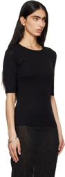 FLORE FLORE Black Anna T-shirt