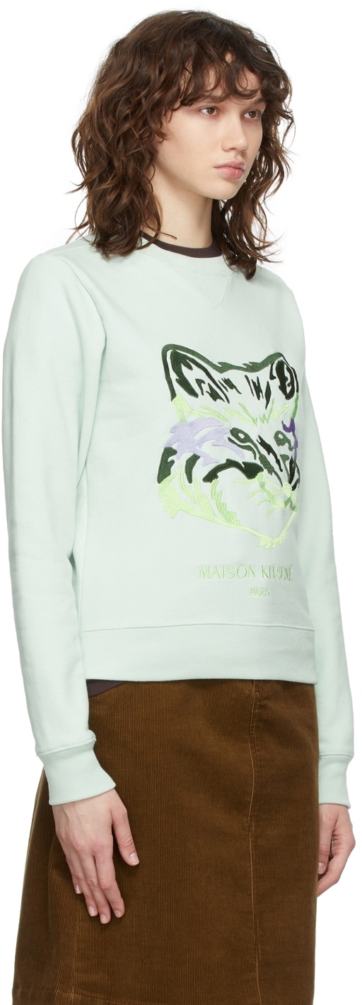 BIG FOX EMBROIDERY REGULAR SWEAT ホワイト 定番 - トップス