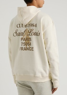 Club 1984 Patron 84 Printed Hooded Cotton Sweatshirt Off White