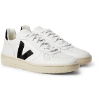 Veja - V-10 Rubber-trimmed Leather Sneakers - Men - White