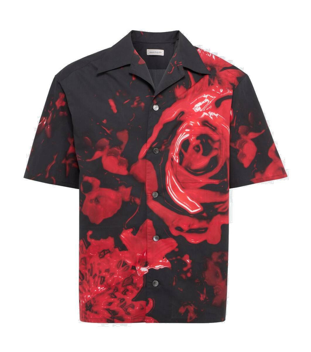 Alexander McQueen Dutch Flower silk bowling shirt Alexander McQueen