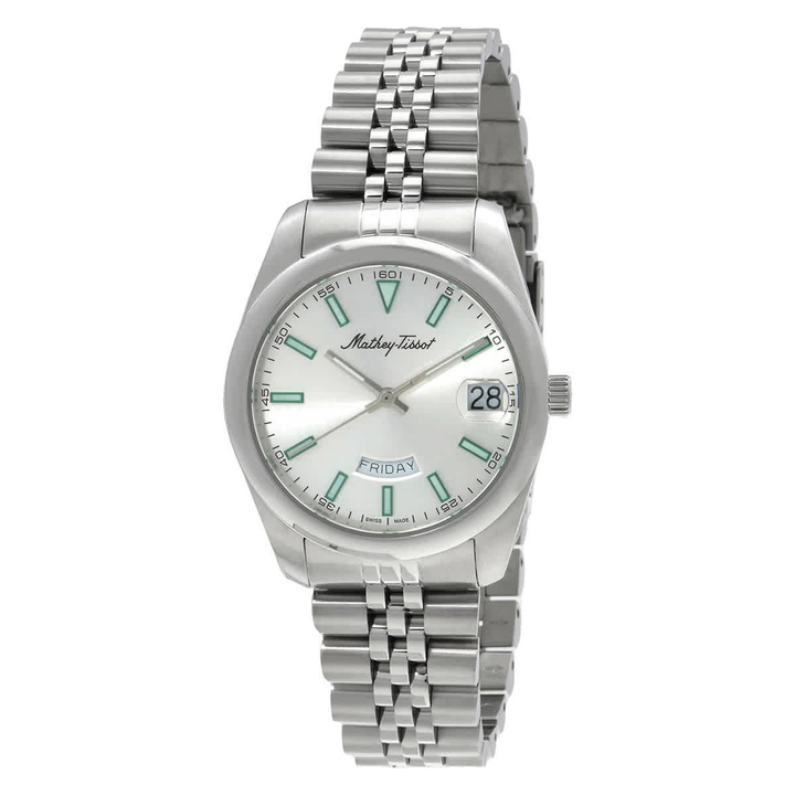Photo: Mathey-Tissot Mathy Day-Date Quartz Silver Dial Ladies Watch D510AS