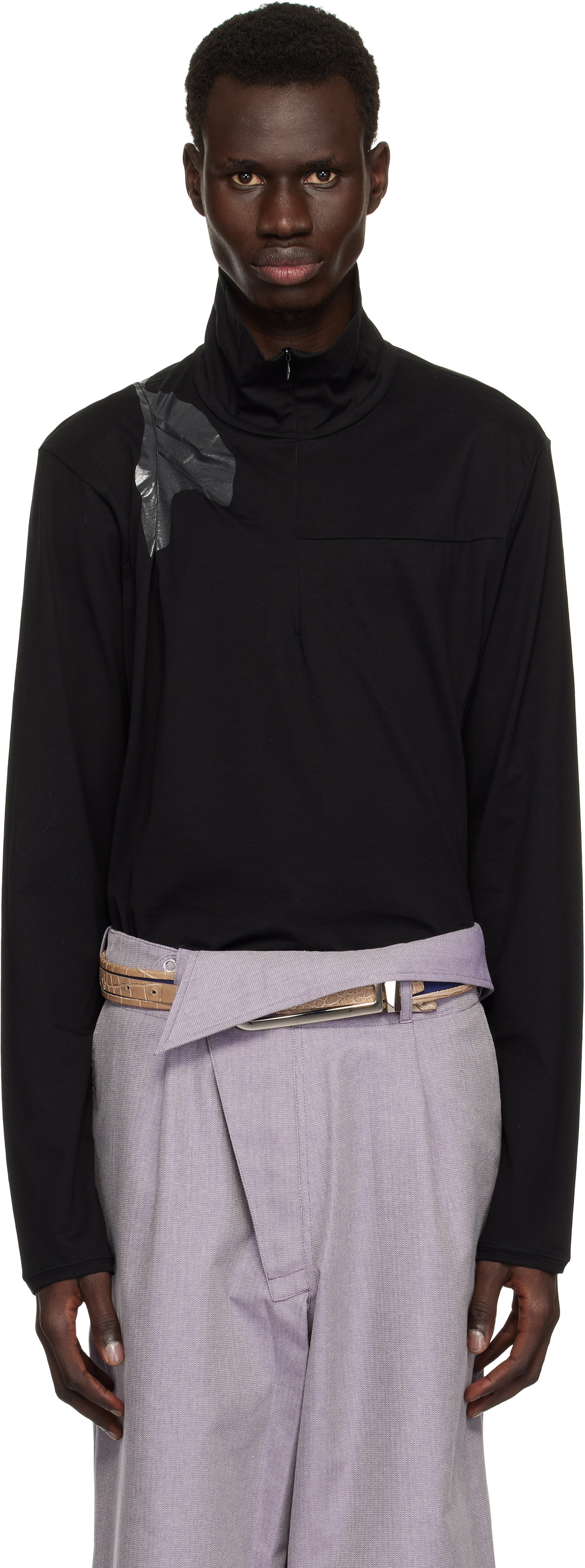 KIKO KOSTADINOV K-DART PULLOVER カットソー Kiko Kostadinov Black Alec K-Dart Polo Kiko Kostadinov