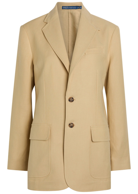 Photo: Polo Ralph Lauren Michele Hemp Blazer Tan