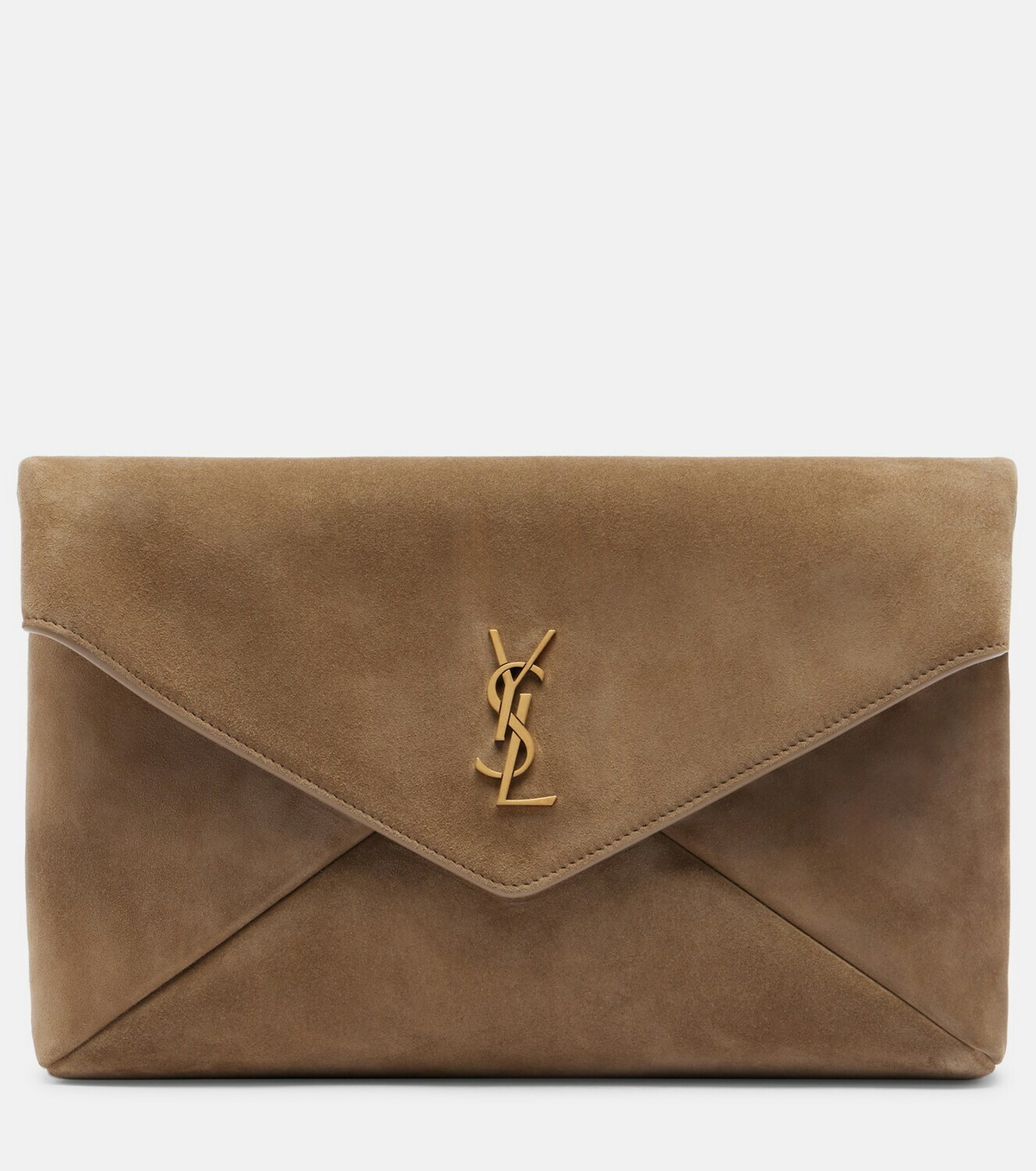 Saint Laurent Cassandre suede pouch