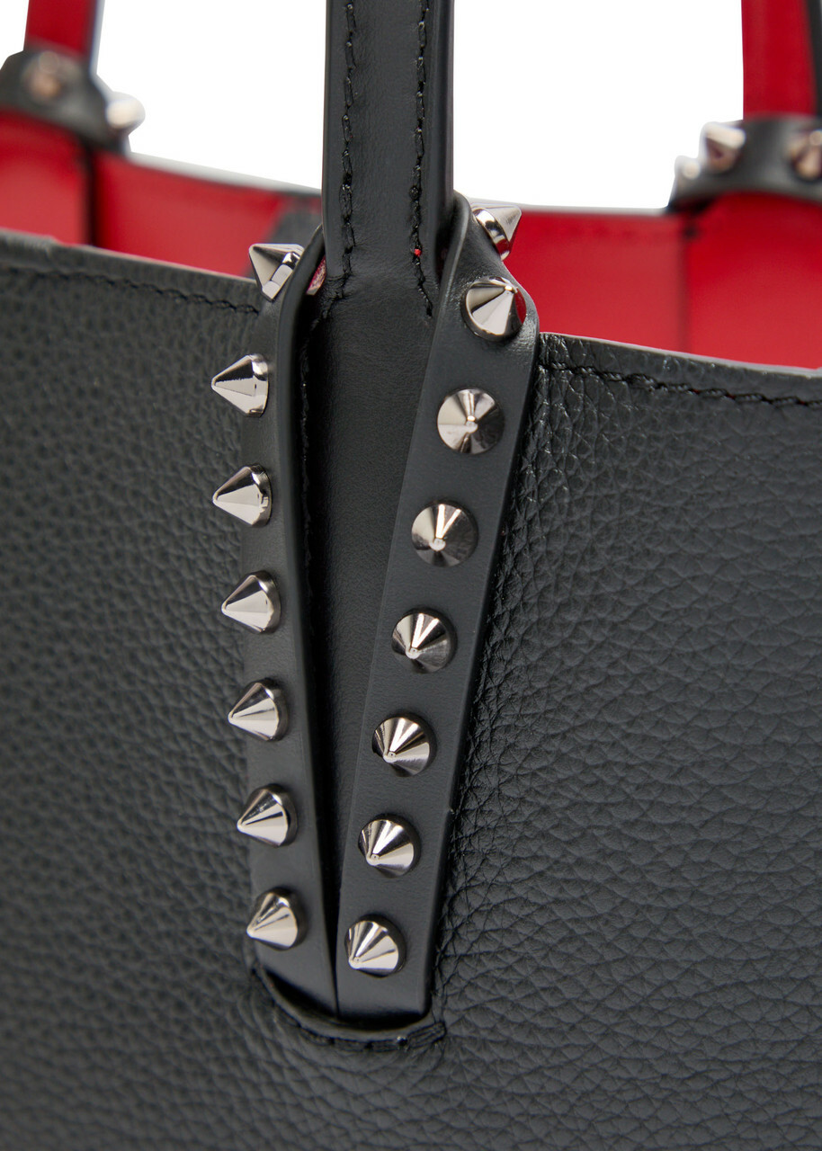 Christian Louboutin Cabata Mini Grained Leather Tote - Black - One Size