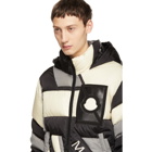 Moncler Genius 5 Moncler Craig Green Grey and Black Down Plunger Jacket