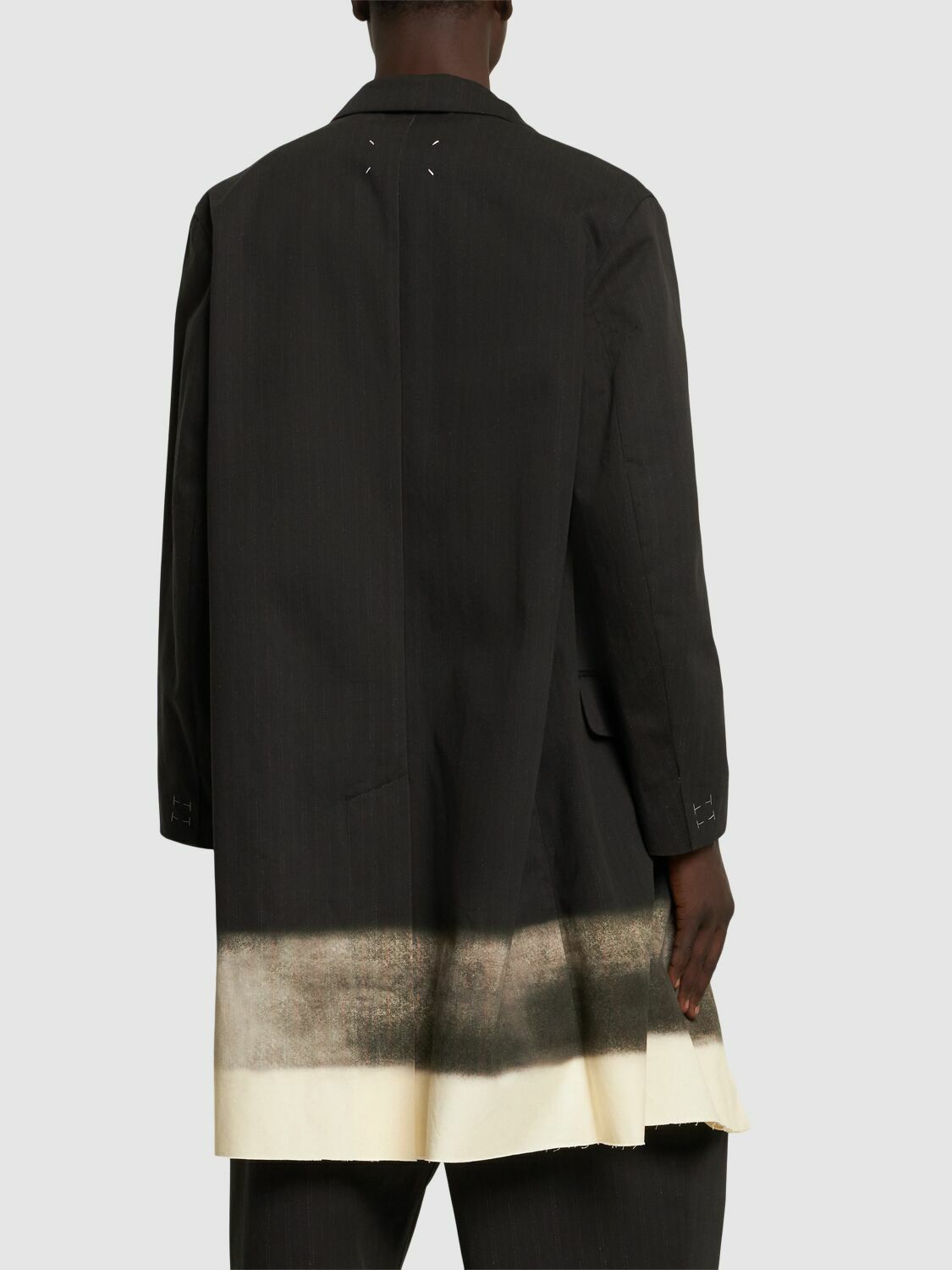 MAISON MARGIELA - Heritage Pinstriped Cotton Coat Maison