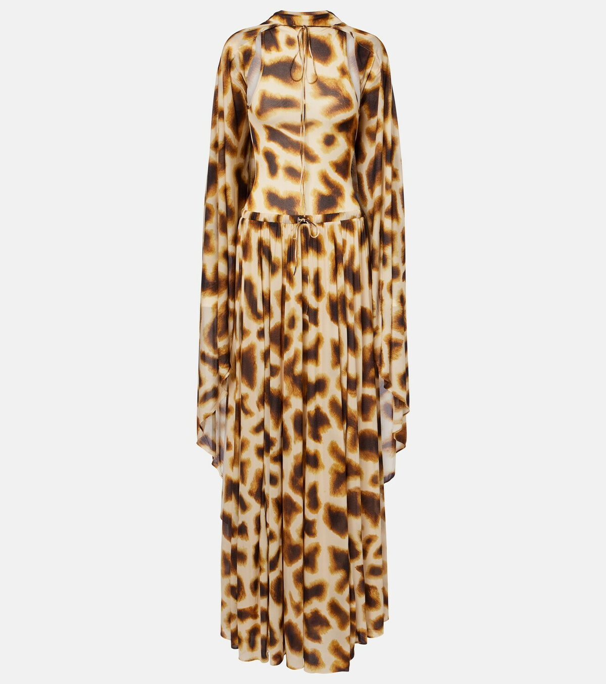Christopher Esber Printed draped caped gown