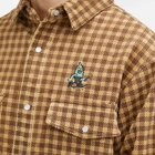 ICECREAM Men's Corduroy Check Shirt in Brown Check