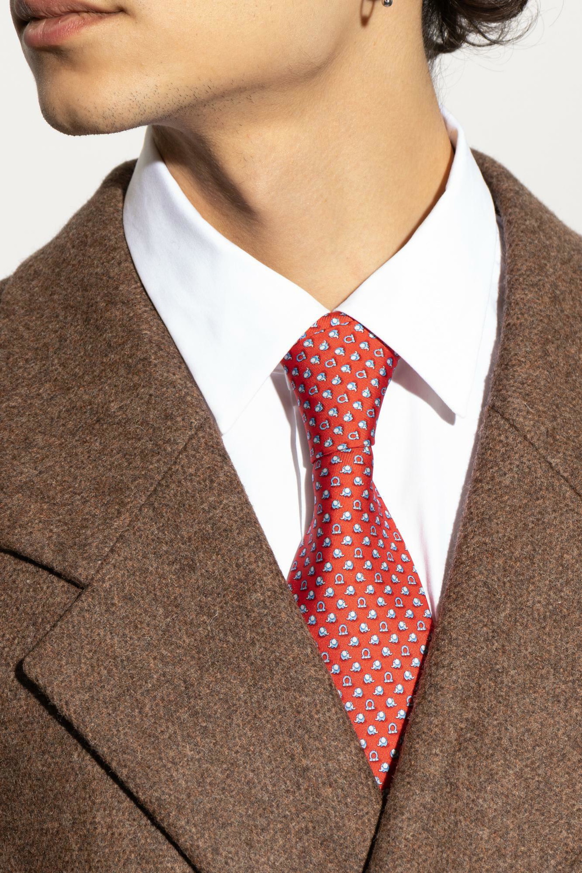 Ferragamo - Man - Brown - Tie main image 1