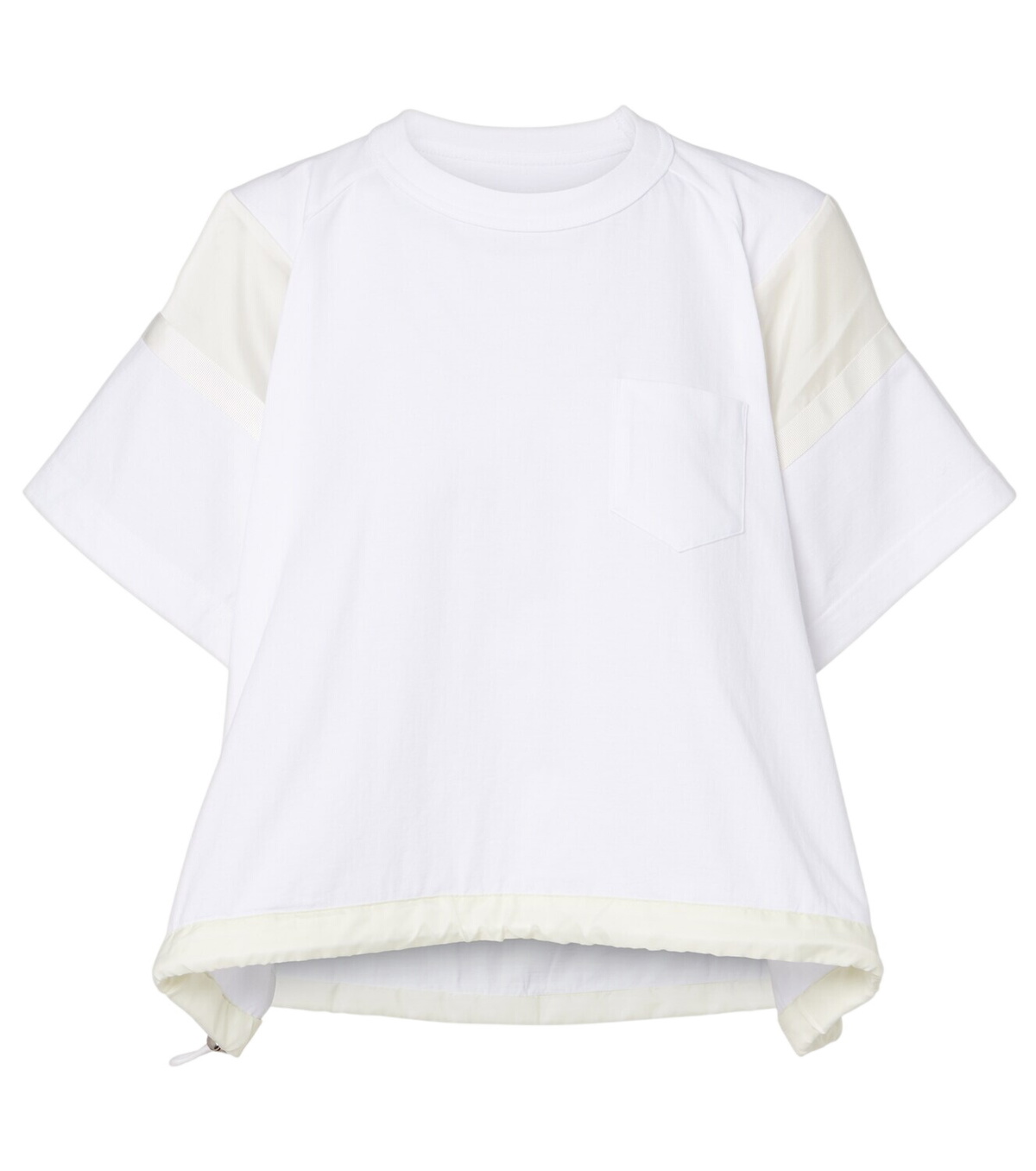 SACAI pleated back t-shirt White Sacai