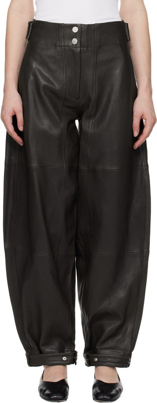 Photo: CO Brown Balloon Leather Pants