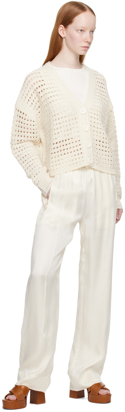 See by Chloé Off-White Y-Neck Cardigan