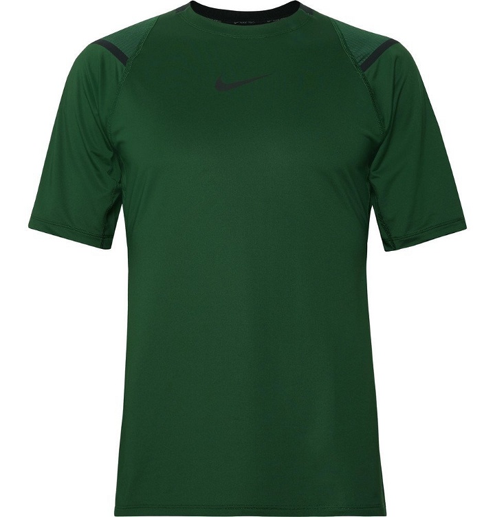 Photo: Nike Training - Pro AeroAdapt Dri-FIT T-Shirt - Dark green