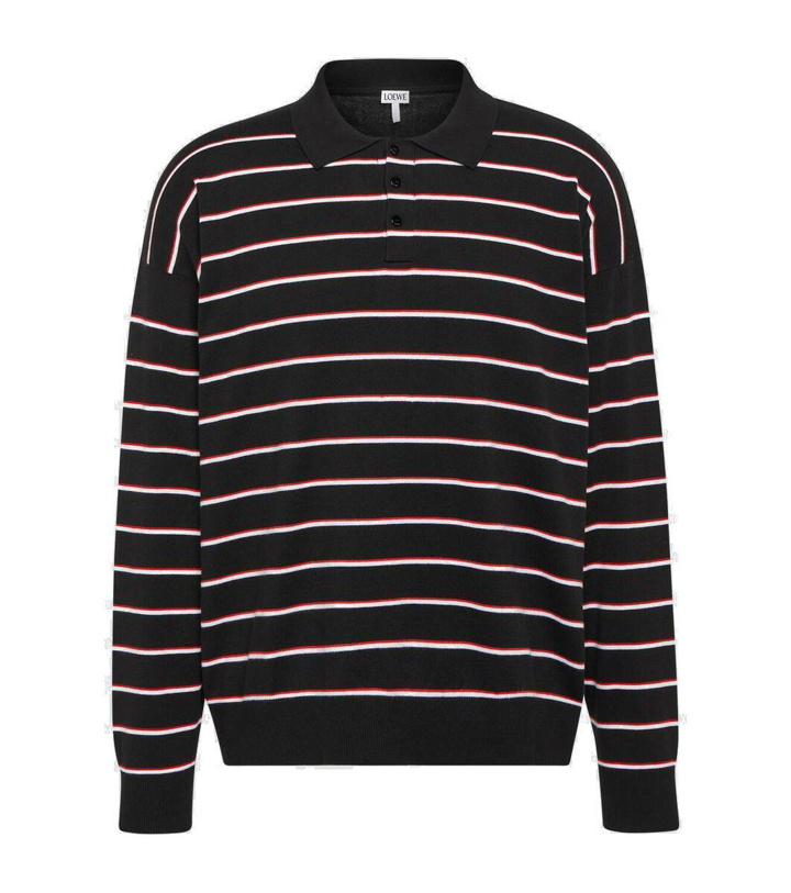 Photo: Loewe Striped cotton polo sweater