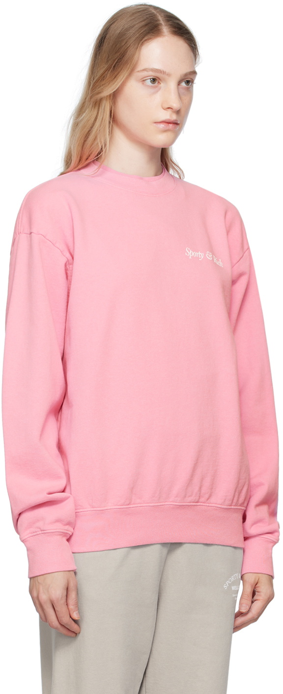 Sporty & Rich Pink 'Health & Wellness Club' Sweatshirt Sporty & Rich