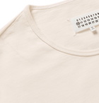 Maison Margiela - Printed Distressed Cotton-Jersey T-Shirt - Men - Off-white