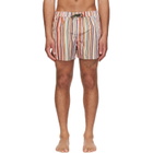 Paul Smith Multicolor 'Painted Signature Stripe' Swim Shorts