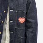 Human Made Men's Denim coverall jacket in Indigo