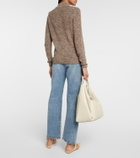 Toteme Linen, cotton, and silk turtleneck sweater