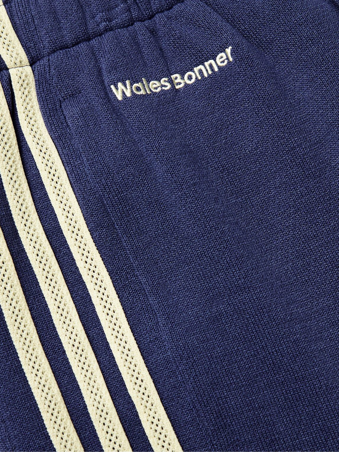 ADIDAS ORIGINALS BY WALES BONNER Striped tech-jersey track pants
