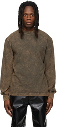 Han Kjobenhavn Brown Distressed T-Shirt