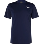 CASTORE - Sampson Stretch Tech-Jersey and Mesh T-Shirt - Blue