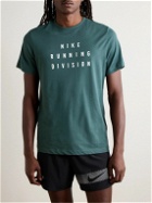 Nike Running - Run Division Logo-Print Dri-FIT T-Shirt - Blue