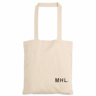 MHL by Margaret Howell Men's Logo Tote Bag in Ecru 