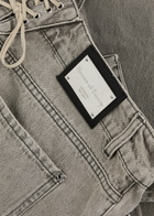House OF Sunny Lace-up Wide-leg Jeans Grey