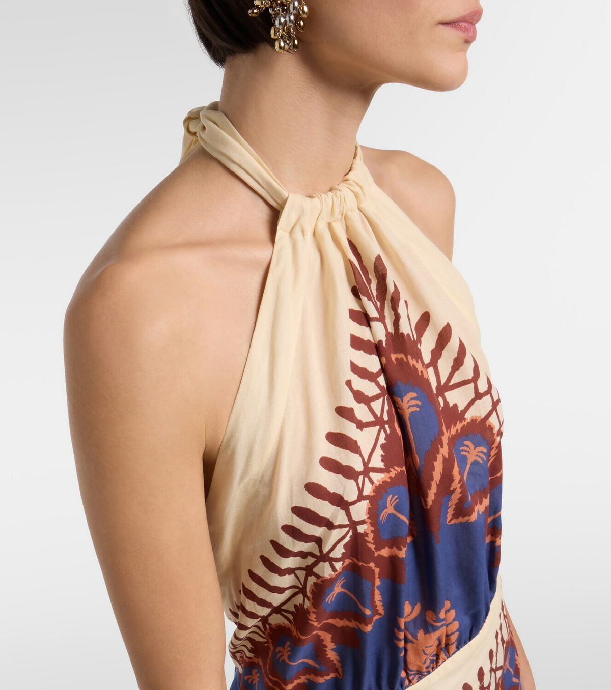 Johanna Ortiz Printed cotton minidress
