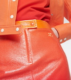 Courrèges Re-Edition vinyl miniskirt