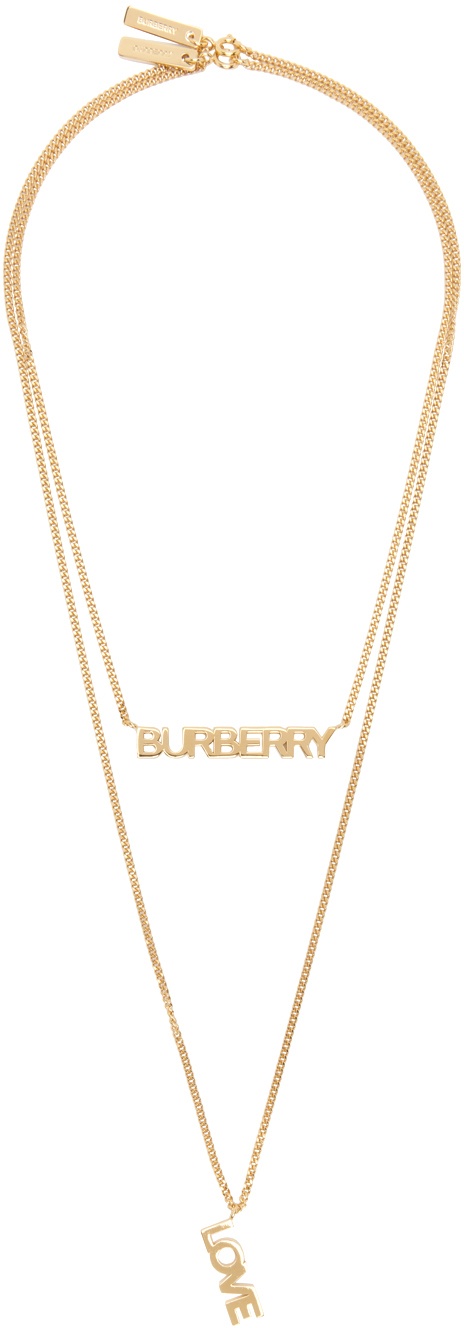 Photo: Burberry Gold 'Burberry Love' Necklaces