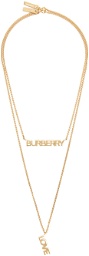 Burberry Gold 'Burberry Love' Necklaces